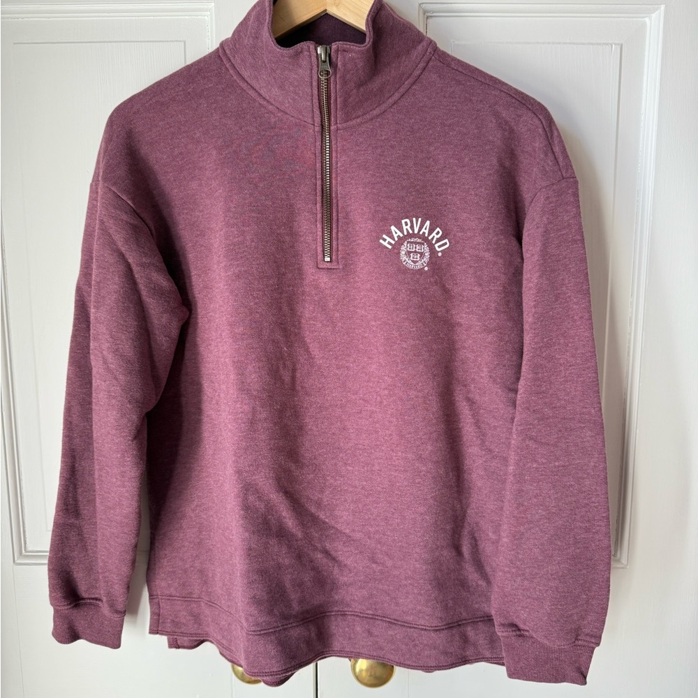 Harvard University Crimson Quarter-Zip Sweater Women’s Sweatshirt Jacket